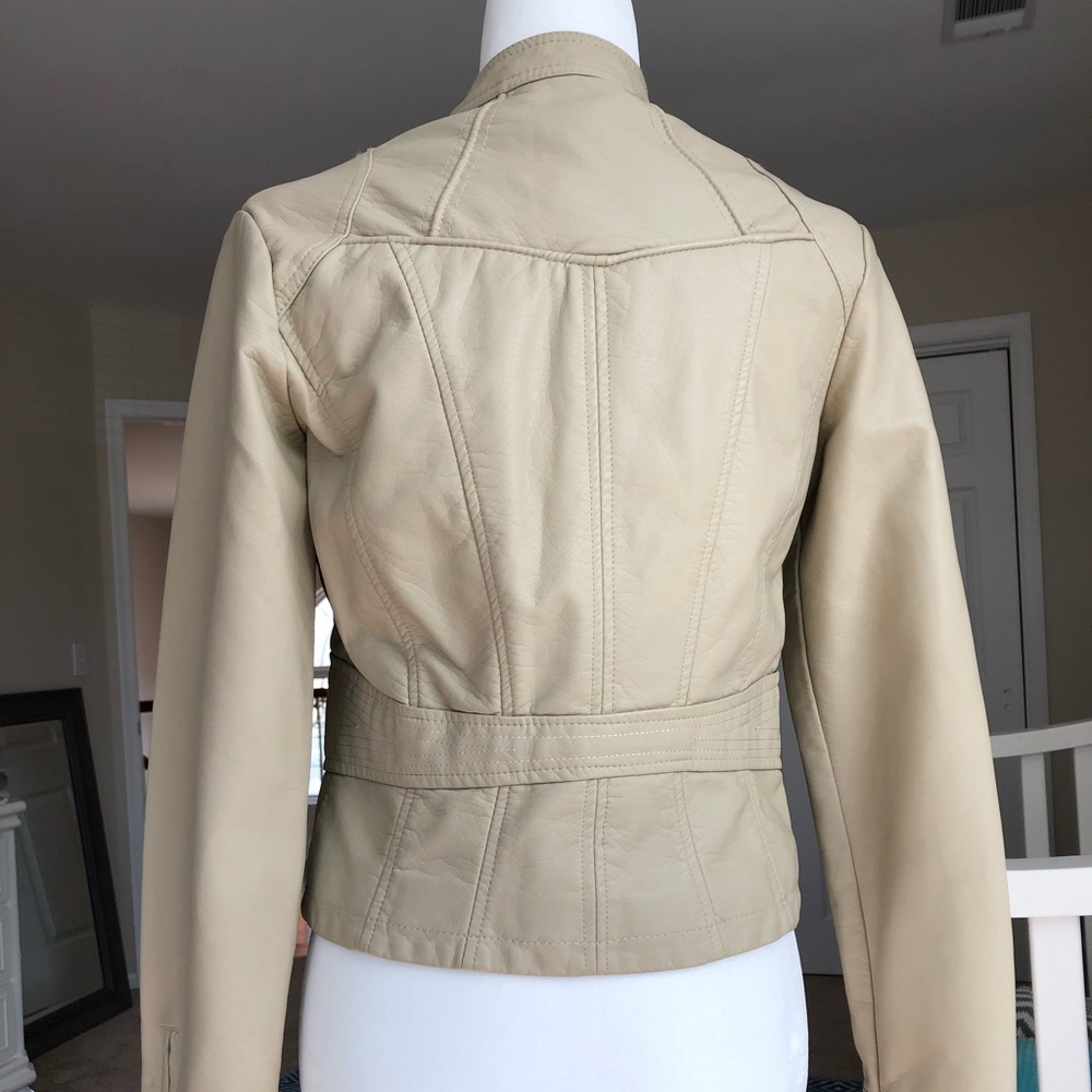 MAX STUDIO VEGAN LEATHER MOTO JACKET - Picture 3 of 8